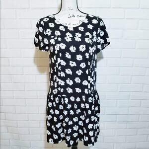 Coincidence & Chance Drop Waist Pleated Crewneck